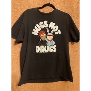 Arthur + Buster Hugs NOT Drugs T-Shirt